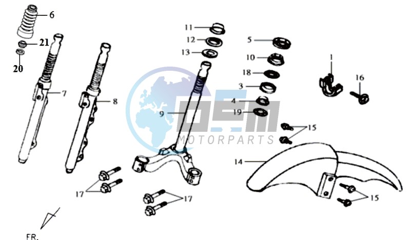 FRONT FORK/ FRONT FENDER