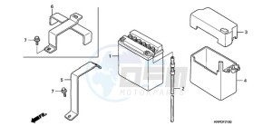 SCV100F9 Australia - (U) drawing BATTERY