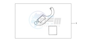 XL700VA9 France - (F / ABS CMF) drawing METER PANEL