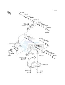 KVF 750 B (BRUTE FORCE 750 4X4I) (B6F-B7FA) B7F drawing FRONT SUSPENSION-- JKAVFDB1 6B510241 - - -