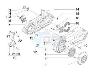 Beverly 500 (USA) USA drawing Crankcase cover - Crankcase cooling