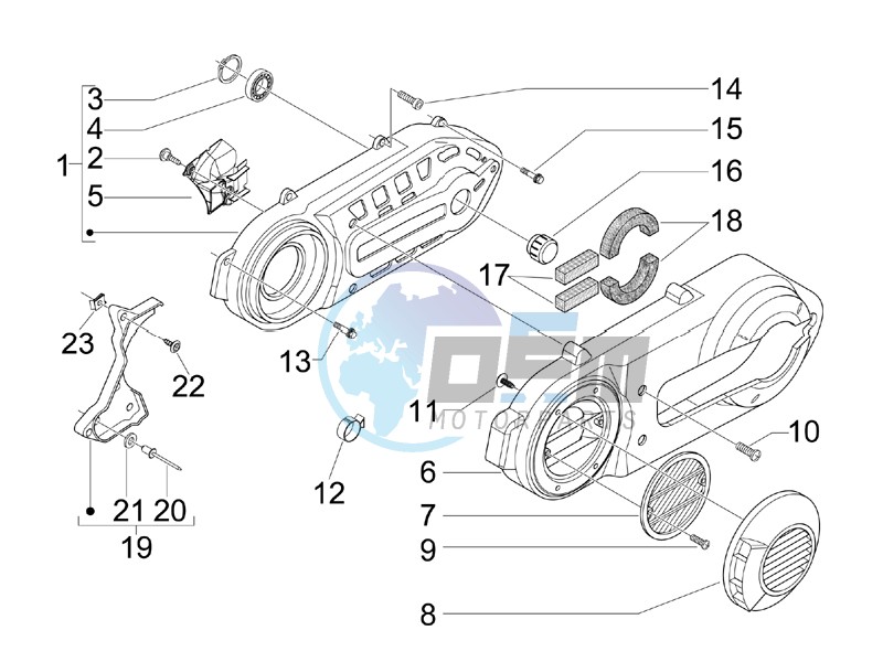 Crankcase cover - Crankcase cooling