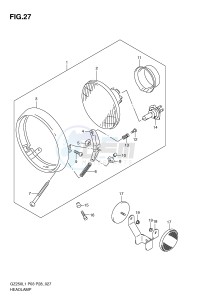 GZ250 (P3) drawing HEADLAMP