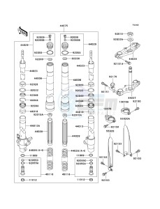 KX 85 A [KX85 MONSTER ENERGY] (A6F - A9FA) A6F drawing FRONT FORK -- A6F- -