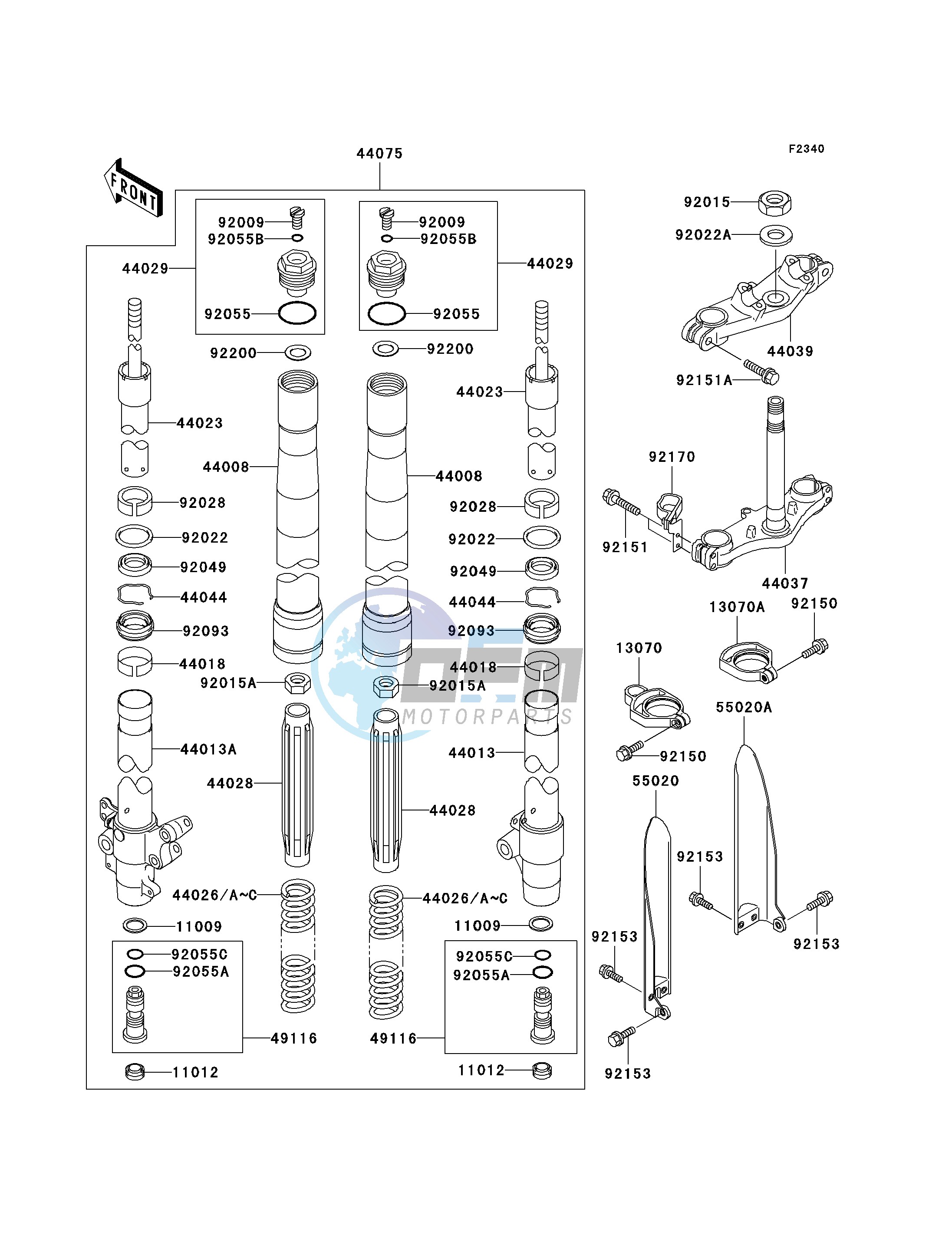 FRONT FORK -- A6F- -