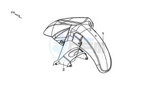 MAXSYM 600 I ABS EXECUTIVE (LX60A3-EU) (E4) (L7-M0) drawing FRONT FENDER