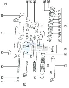 FLEXER_25-45kmh_K1-K3 50 K1-K3 drawing Front fork