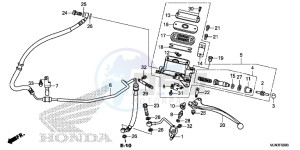 CTX1300AE CTX1300A UK - (E) drawing CLUTCH MASTER CYLINDER