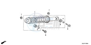 CRF50FD CRF50F Europe Direct - (ED) drawing REAR CUSHION