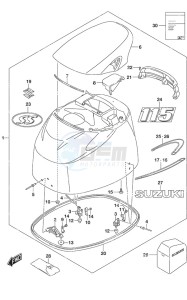 DF 115A drawing Engine Cover SS Model