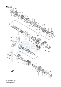 DL 650 V-STROM EU-UK drawing TRANSMISSION