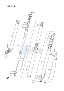 RM250 (E3) drawing FRONT DAMPER (MODEL R S)