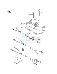 KDX 200 E [KDX200] (E1-E3) [KDX200] drawing TAIL LAMP