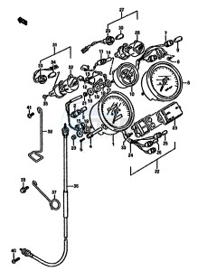 GSX750F (K-T) drawing SPEEDOMETER