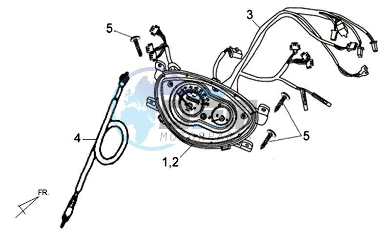 DASHBOARD / SPEEDOMETER CABLE / WIRING HARNASS