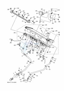 YXZ1000ET YXZ1000R SS (BAS7) drawing RADIATOR & HOSE