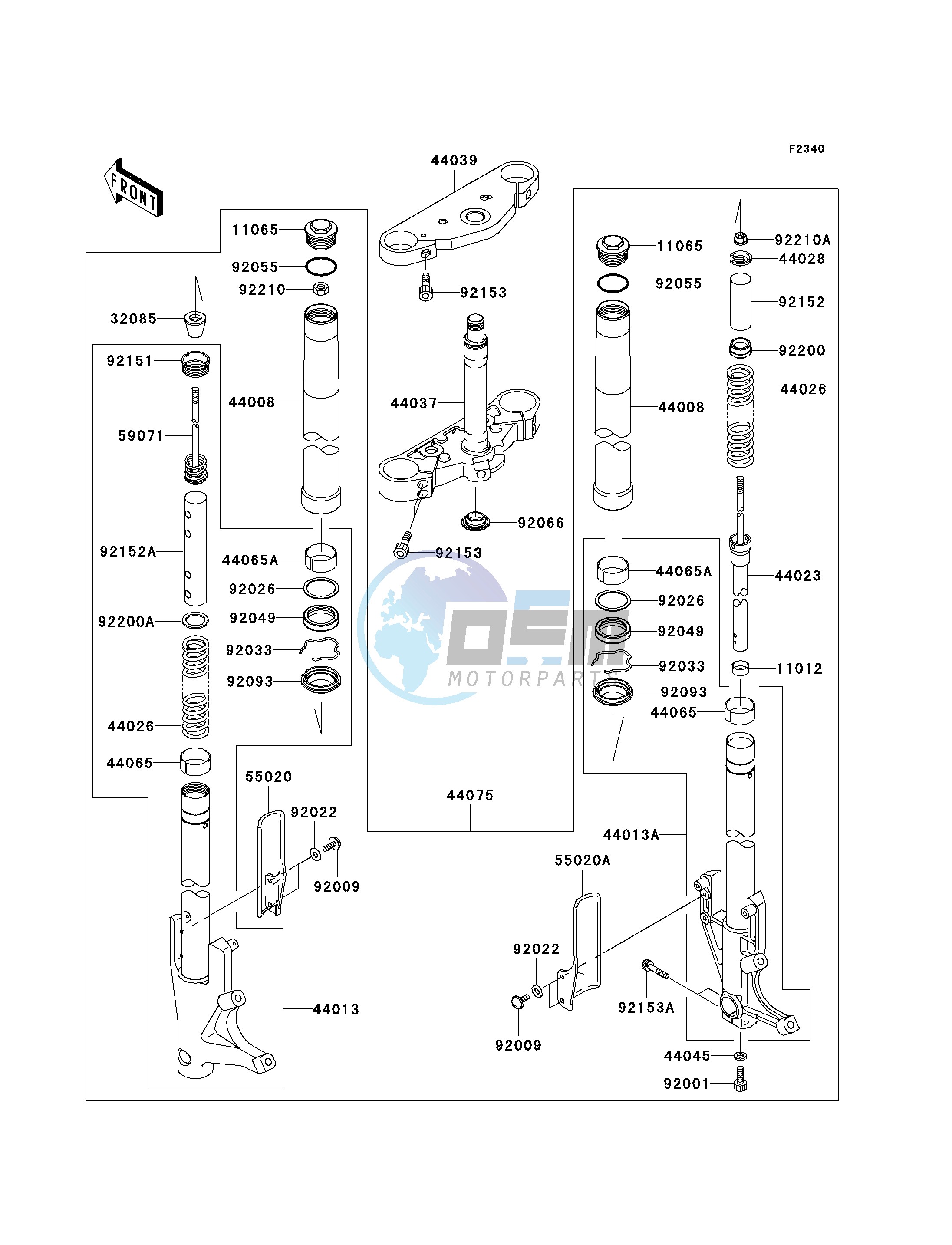 FRONT FORK-- B6F- -