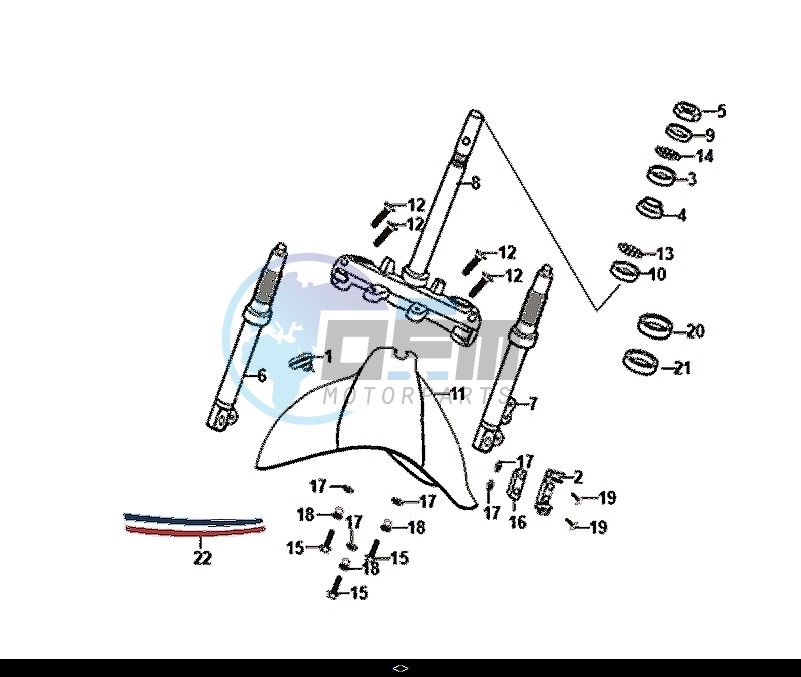 STEERING STEM FRONT CUSHION