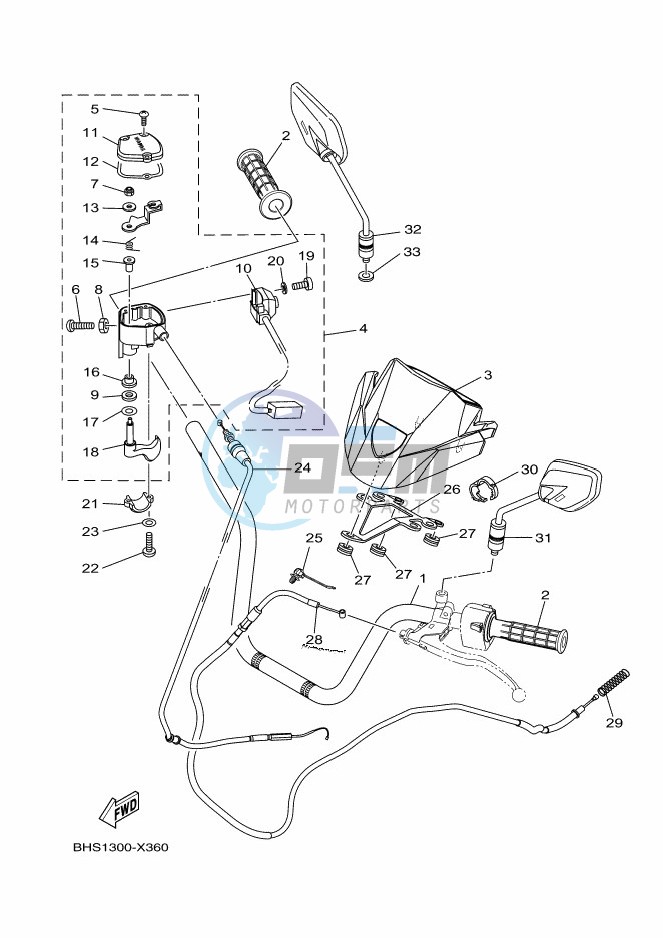 STEERING HANDLE & CABLE