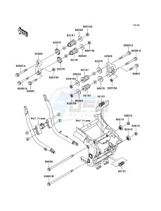 ZZR1200 ZX1200-C4H XX (EU ME A(FRICA) drawing Engine Mount