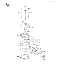 KX 80 E [KX80] (E1) [KX80] drawing CYLINDER HEAD_CYLINDER_REED VALVE