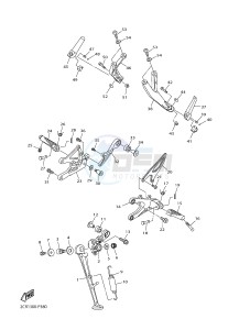 YZF-R1 998 R1 (2CRJ 2CRK) drawing STAND & FOOTREST