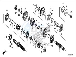 CRF450RH Europe Direct - (ED) drawing TRANSMISSION