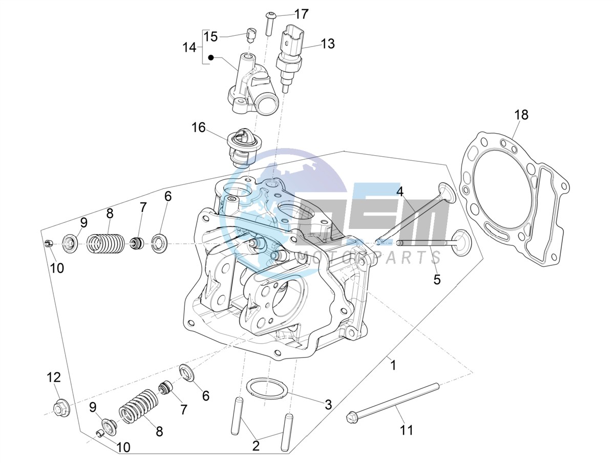 Cylinder head unit - Valve