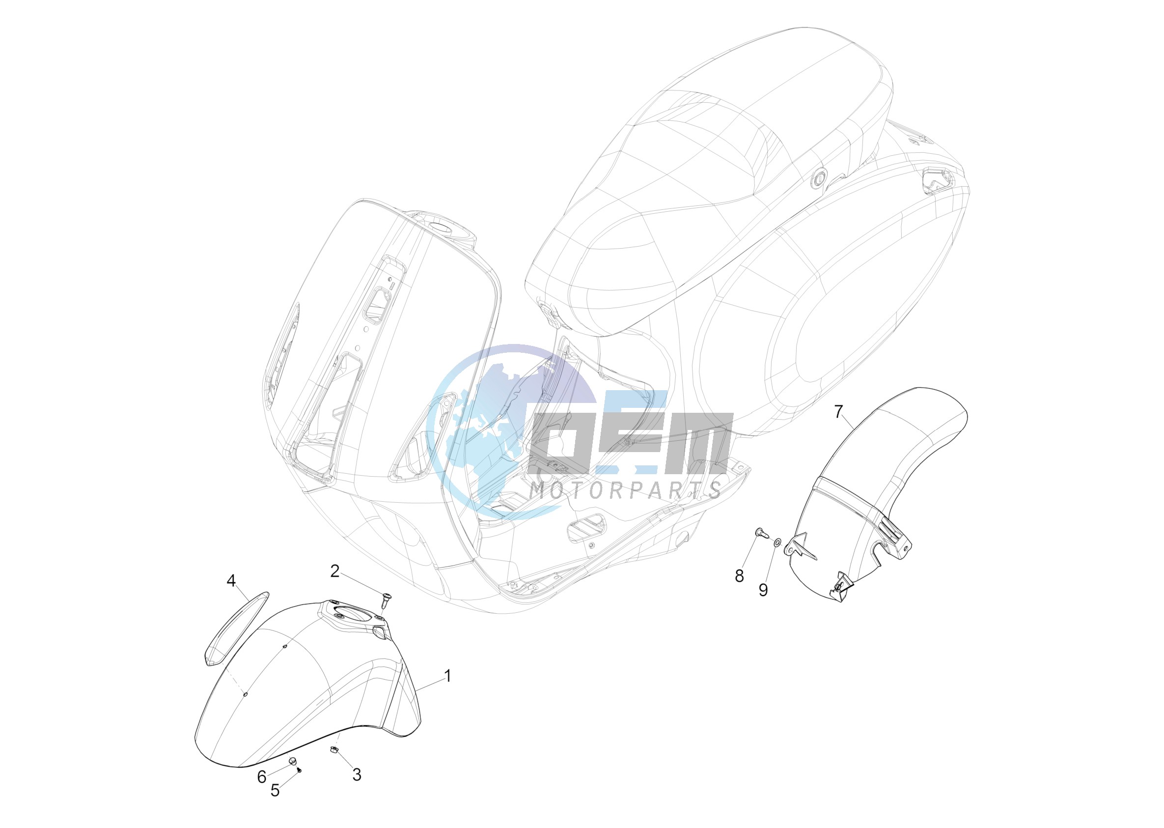 Wheel huosing - Mudguard