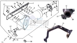 GTS 300 EFI drawing EXHAUST