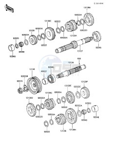 KZ 305 B [CSR BELT] (B1) [CSR BELT] drawing TRANSMISSION