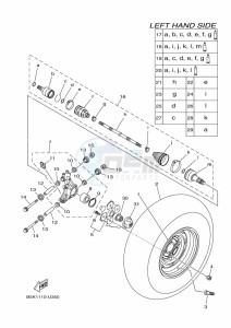 YFM700FWB KODIAK 700 (B6KJ) drawing REAR WHEEL