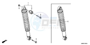 TRX250TEC drawing REAR CUSHION