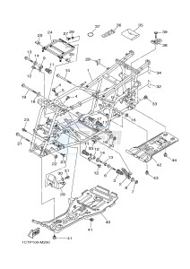 YFM450FWAD YFM45FGPD GRIZZLY 450 EPS (1CTP 1CTR 1CTS) drawing FRAME