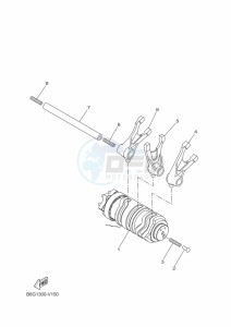 XSR125 MTM125 (BGX3) drawing SHIFT CAM & FORK