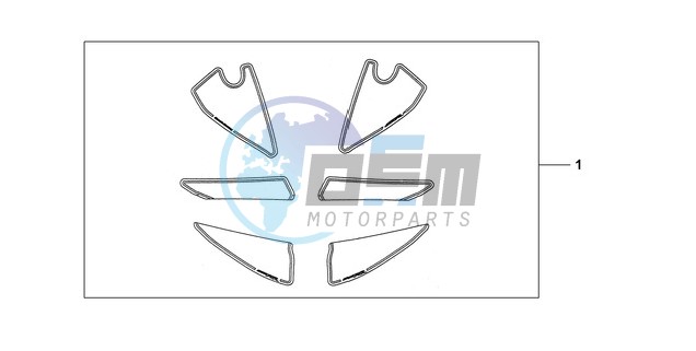 KIT, RACING STICKER