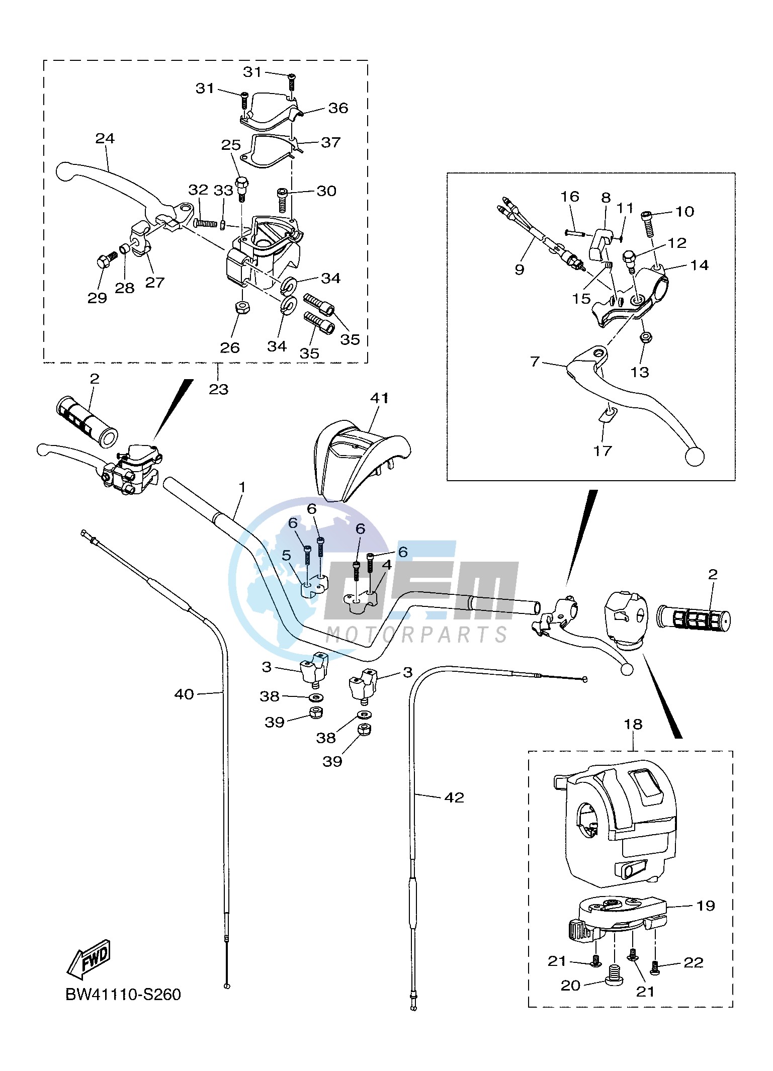 STEERING HANDLE & CABLE