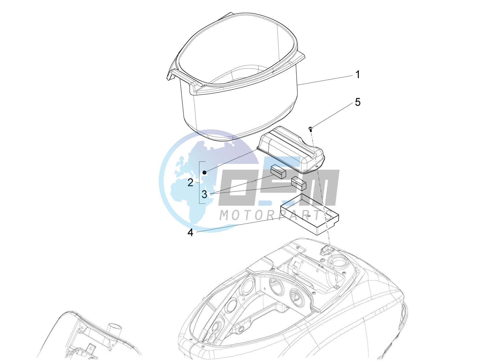 Helmet housing - Undersaddle