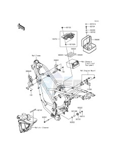 KLX125 KLX125CDS XX (EU ME A(FRICA) drawing Frame Fittings