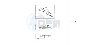 XL125V VARADERO drawing HEATED GRIP ATT.