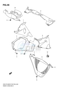 GSX-R1000 (E3-E28) drawing INNER COWLING