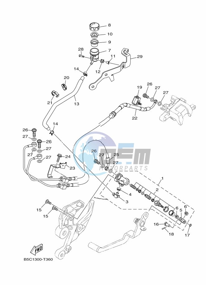 REAR MASTER CYLINDER