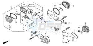 CB1300 CB1300SUPER FOUR drawing WINKER