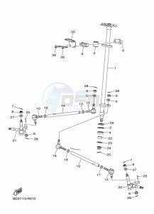 YFM90R (BD3F) drawing STEERING