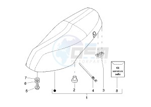 Zip 50 4T drawing Saddle