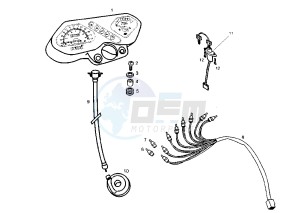 SENDA SM - 50 cc drawing DASHBOARD UNIT