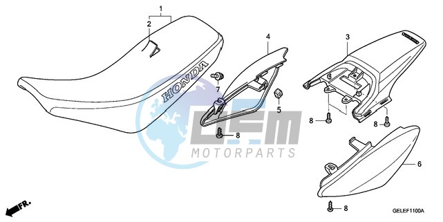 SEAT/REAR FENDER