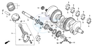 CBF1000S drawing CRANKSHAFT/PISTON