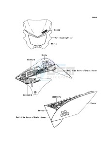 D-TRACKER 125 KLX125DCF XX (EU ME A(FRICA) drawing Decals(White)