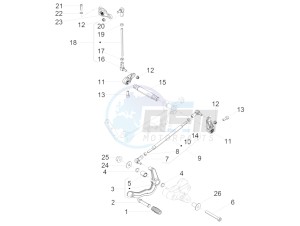 V7 III Stone 750 e4 (EMEA) drawing Gear lever